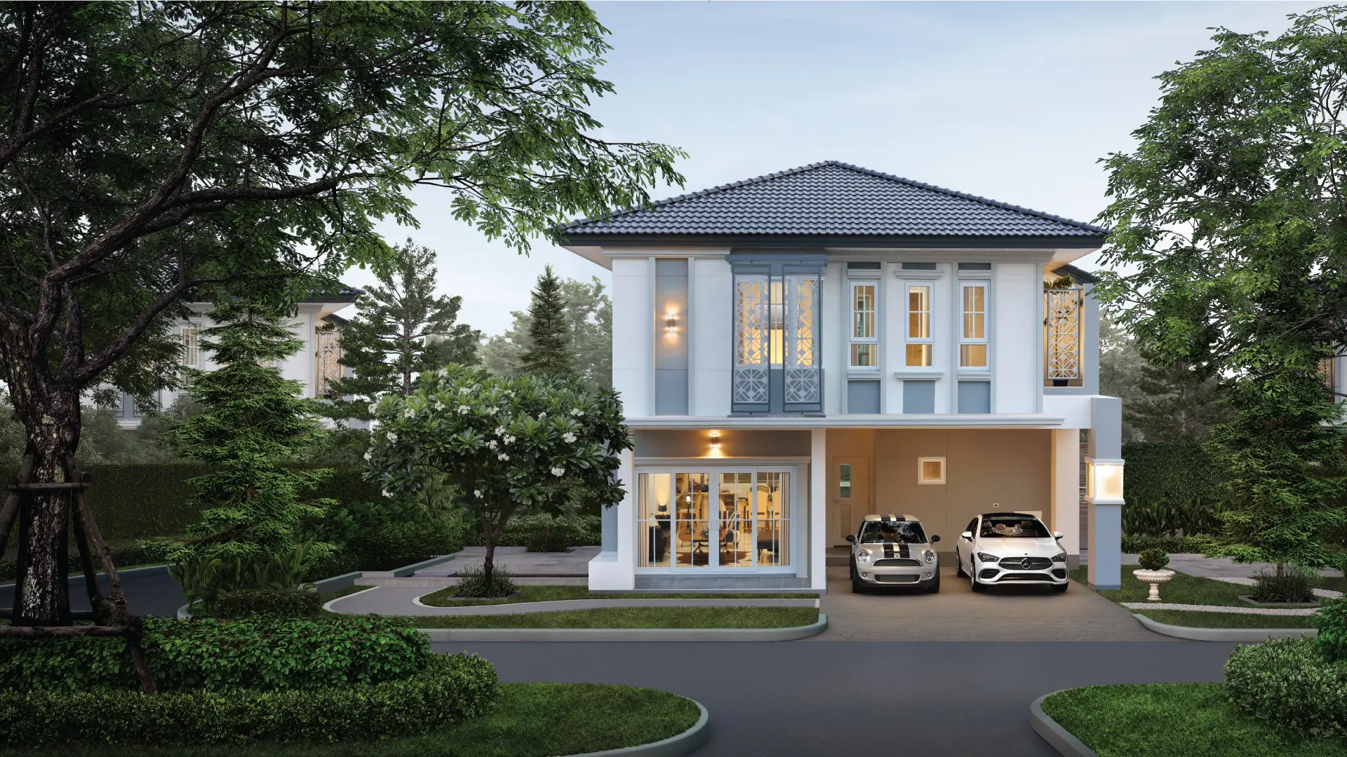 House in english garden