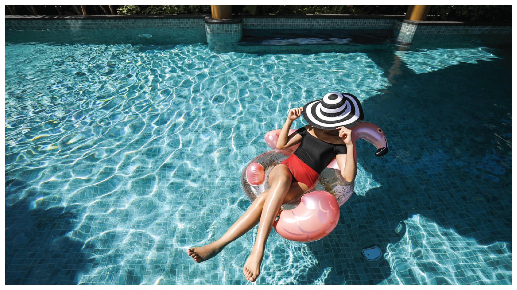 woman in swimming pool